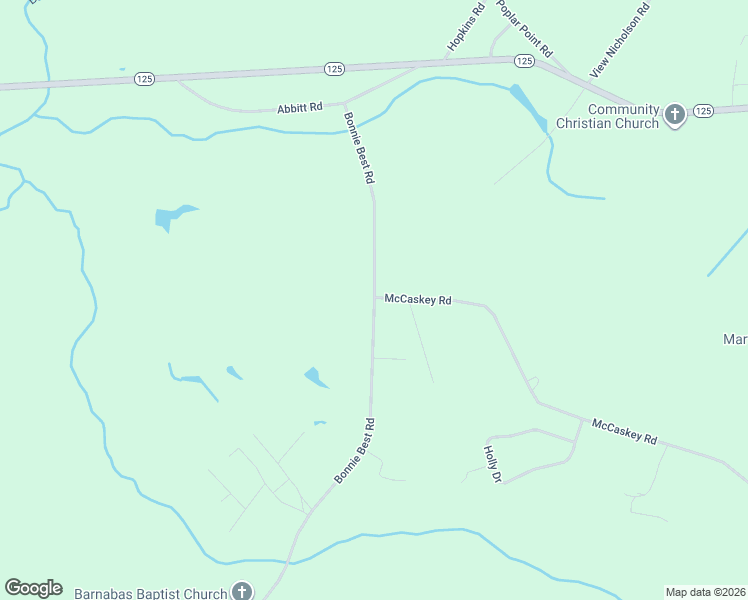 map of restaurants, bars, coffee shops, grocery stores, and more near 1472 Bonnie Best Road in Williamston