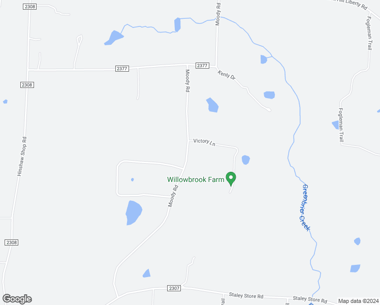 map of restaurants, bars, coffee shops, grocery stores, and more near 8718 Moody Road in Liberty