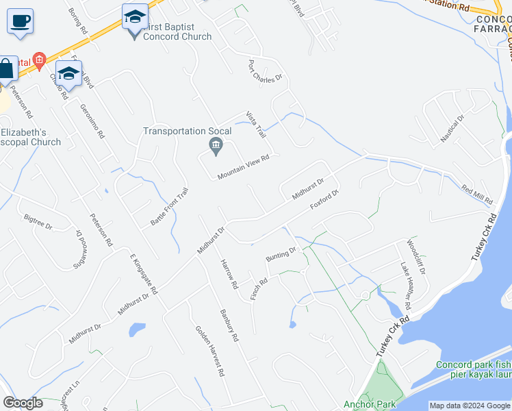 map of restaurants, bars, coffee shops, grocery stores, and more near 413 Barbara Lane in Knoxville