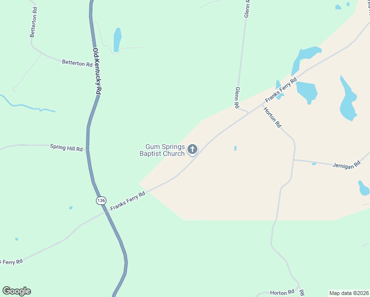 map of restaurants, bars, coffee shops, grocery stores, and more near 5454 Franks Ferry Road in Walling