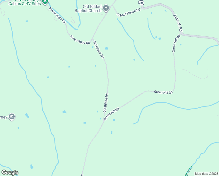 map of restaurants, bars, coffee shops, grocery stores, and more near 443 Old Bildad Road in Smithville