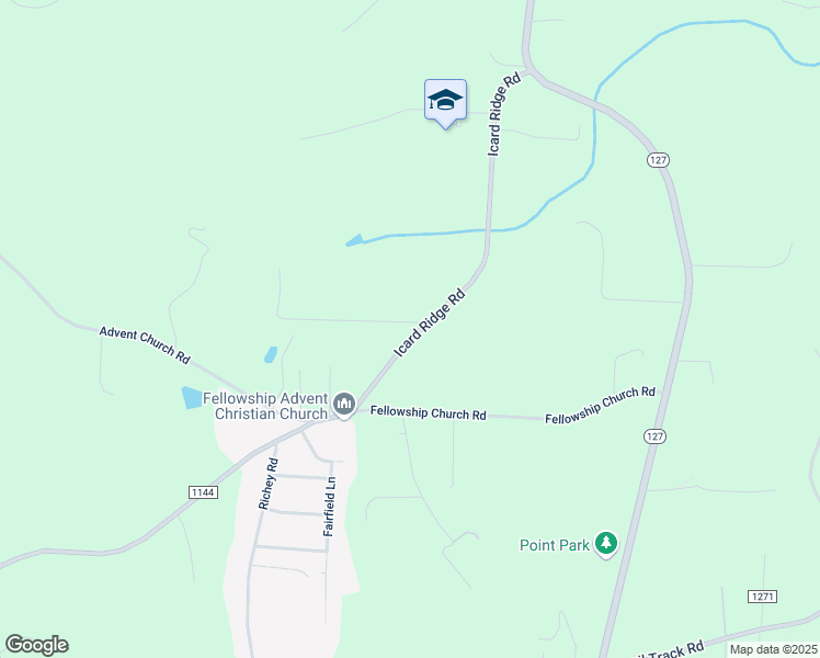 map of restaurants, bars, coffee shops, grocery stores, and more near 628 Icard Ridge Road in Taylorsville