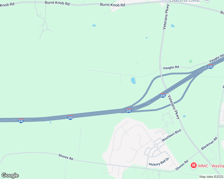 map of restaurants, bars, coffee shops, grocery stores, and more near 7279 Vaughn Road in Murfreesboro