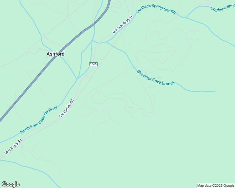 map of restaurants, bars, coffee shops, grocery stores, and more near Fox Ridge Trail in McDowell County