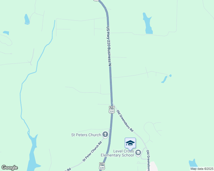 map of restaurants, bars, coffee shops, grocery stores, and more near 9045 U.S. 220 Business in Randleman