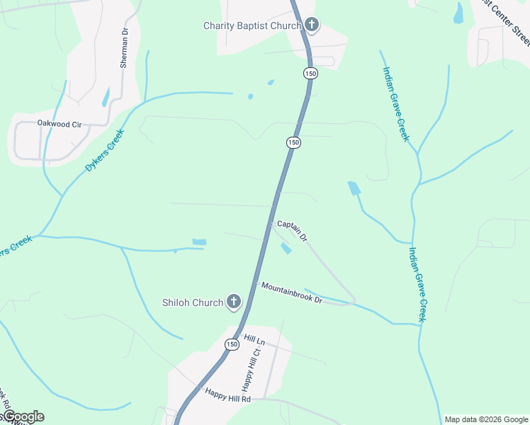 map of restaurants, bars, coffee shops, grocery stores, and more near 1237 North Carolina 150 in Lexington