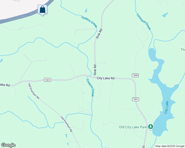 map of restaurants, bars, coffee shops, grocery stores, and more near 1504 City Lake Road in Lexington