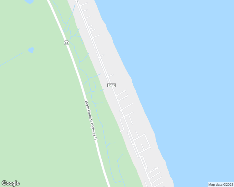 map of restaurants, bars, coffee shops, grocery stores, and more near 9629 East Spencer Street in Nags Head