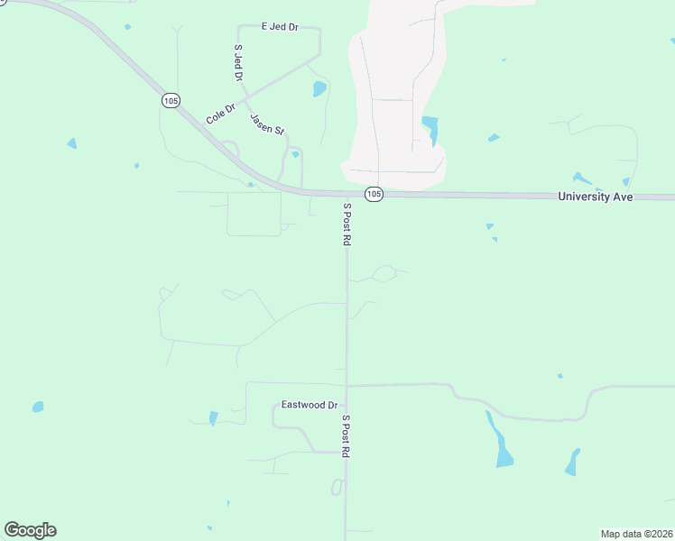 map of restaurants, bars, coffee shops, grocery stores, and more near 1025 South Post Road in Guthrie