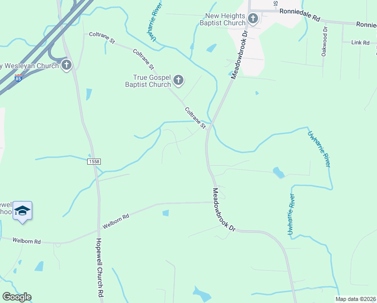 map of restaurants, bars, coffee shops, grocery stores, and more near 4436 Stone Ridge Drive in Trinity