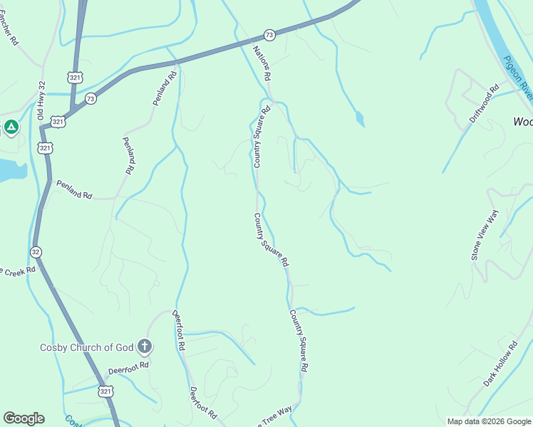 map of restaurants, bars, coffee shops, grocery stores, and more near 380 Country Square Rd in Newport