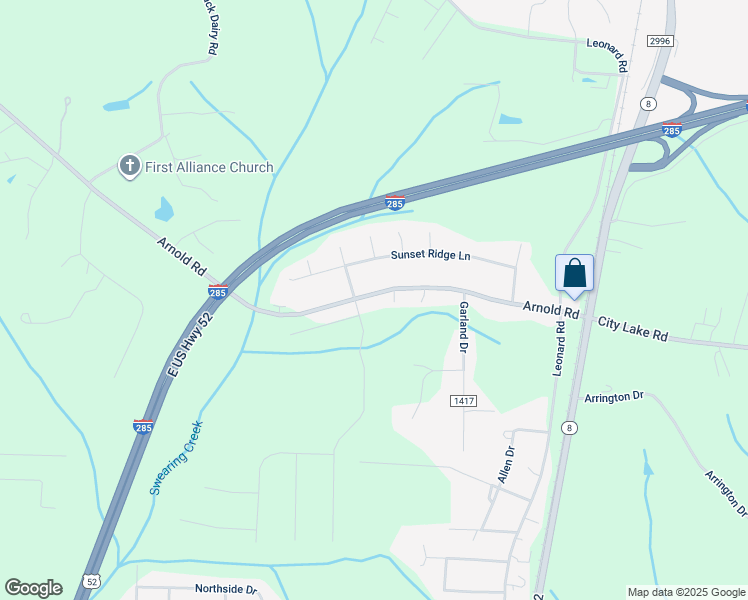 map of restaurants, bars, coffee shops, grocery stores, and more near 620 Arnold Road in Lexington