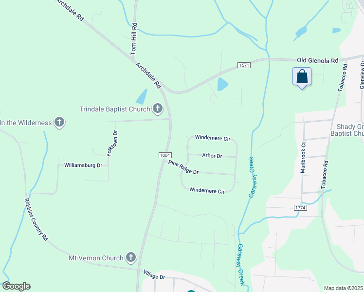map of restaurants, bars, coffee shops, grocery stores, and more near 5519 Windemere Circle in Trinity