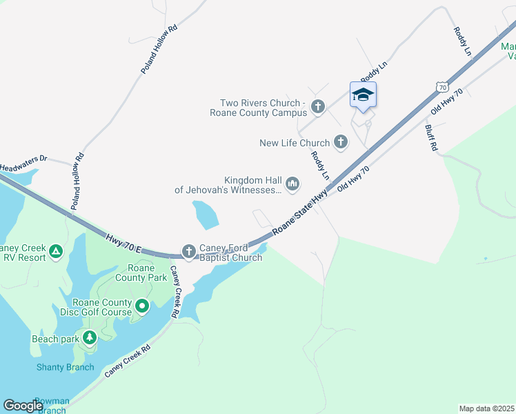 map of restaurants, bars, coffee shops, grocery stores, and more near 100-298 Midtown Lane in Harriman