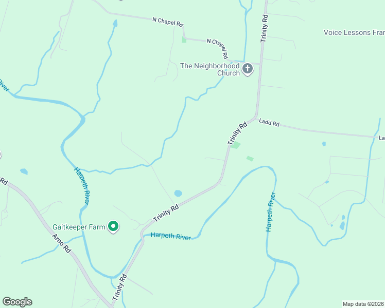 map of restaurants, bars, coffee shops, grocery stores, and more near 4119 Trinity Road in Franklin