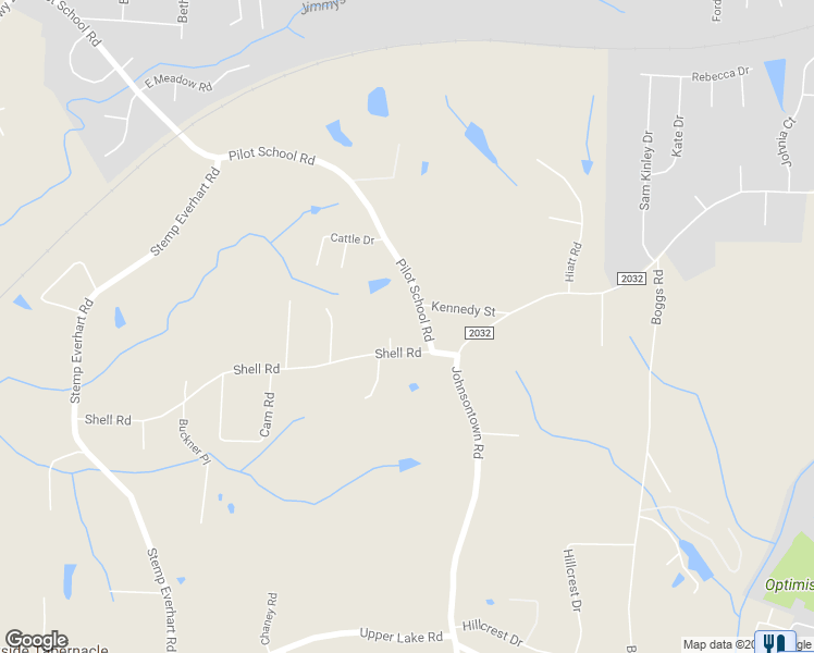 map of restaurants, bars, coffee shops, grocery stores, and more near 1326 Pilot School Road in Thomasville