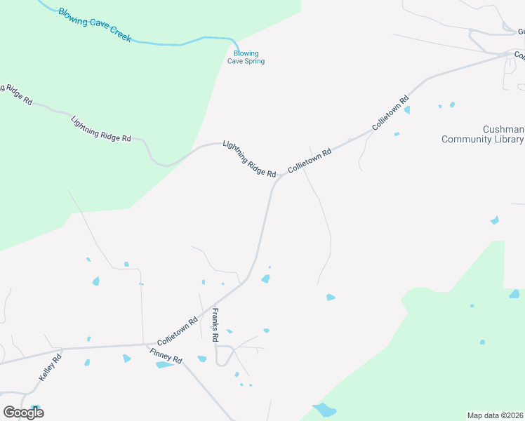 map of restaurants, bars, coffee shops, grocery stores, and more near 905 Collietown Road in Batesville