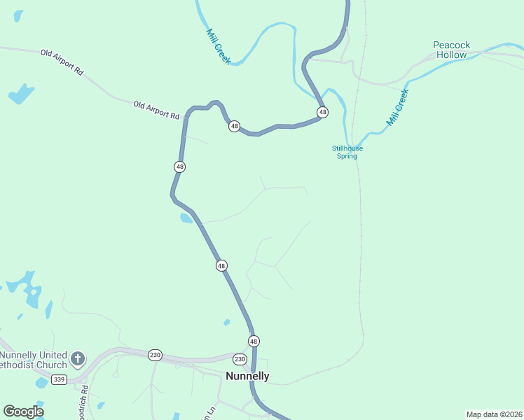 map of restaurants, bars, coffee shops, grocery stores, and more near 3665 Indian Hill Road in Nunnelly