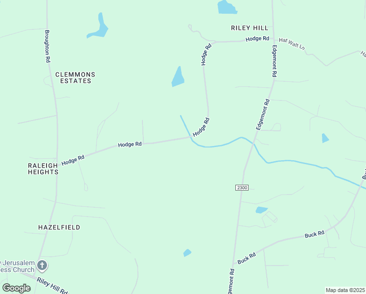 map of restaurants, bars, coffee shops, grocery stores, and more near 6808 Hodge Road in Wendell
