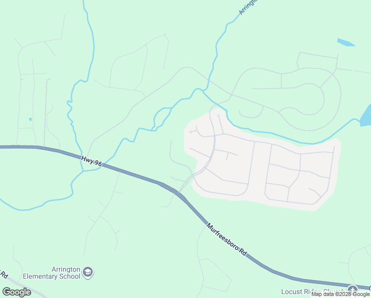 map of restaurants, bars, coffee shops, grocery stores, and more near 1521 Registry Row in Arrington
