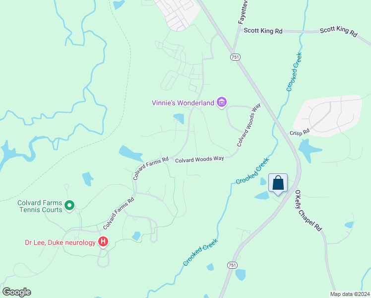 map of restaurants, bars, coffee shops, grocery stores, and more near 693 Upchurch Farm Road in Durham