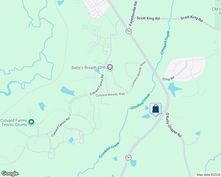 map of restaurants, bars, coffee shops, grocery stores, and more near 603 Upchurch Farm Road in Durham