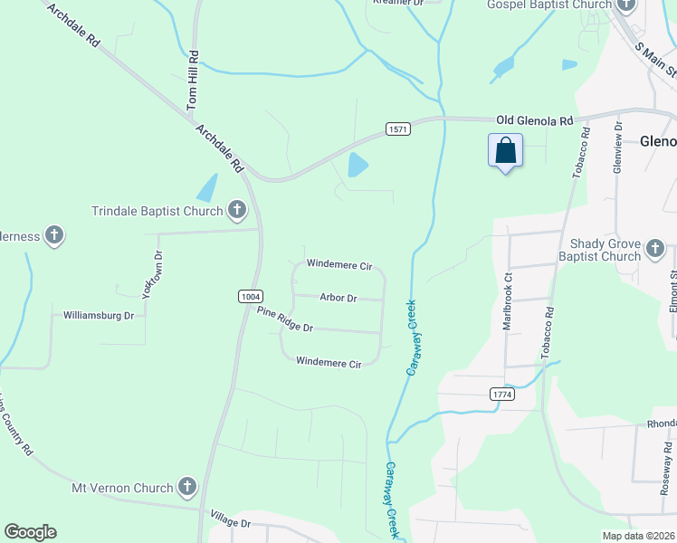 map of restaurants, bars, coffee shops, grocery stores, and more near 5582 Windemere Circle in Trinity