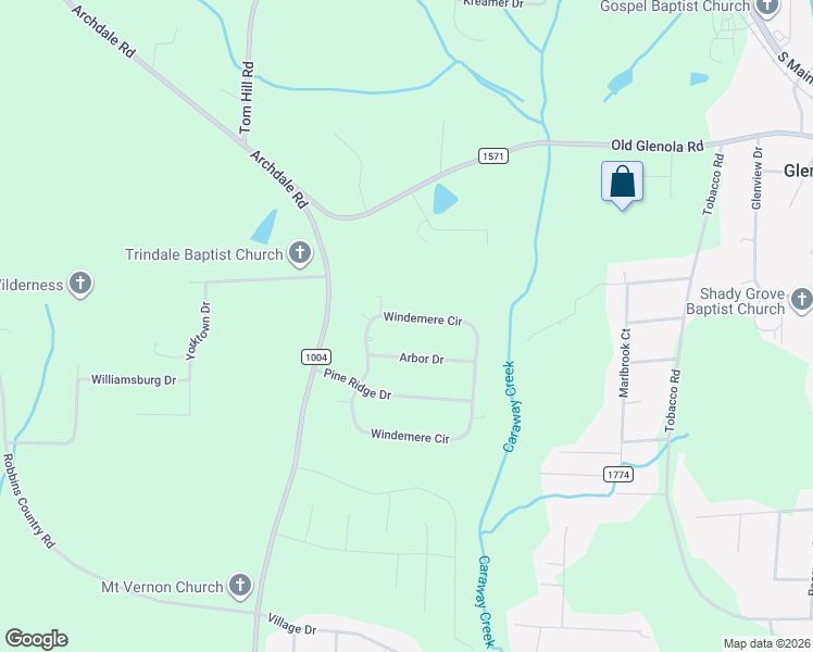 map of restaurants, bars, coffee shops, grocery stores, and more near 5582 Windemere Circle in Trinity