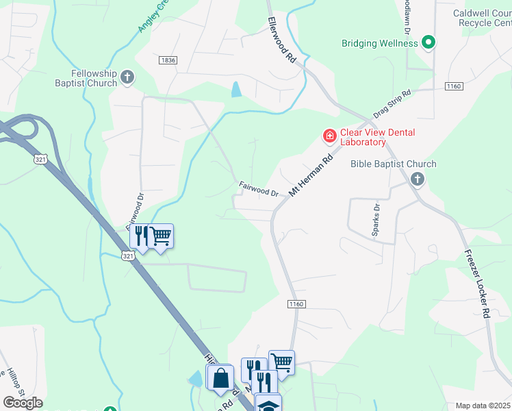 map of restaurants, bars, coffee shops, grocery stores, and more near 2711 Jordan Place in Hudson