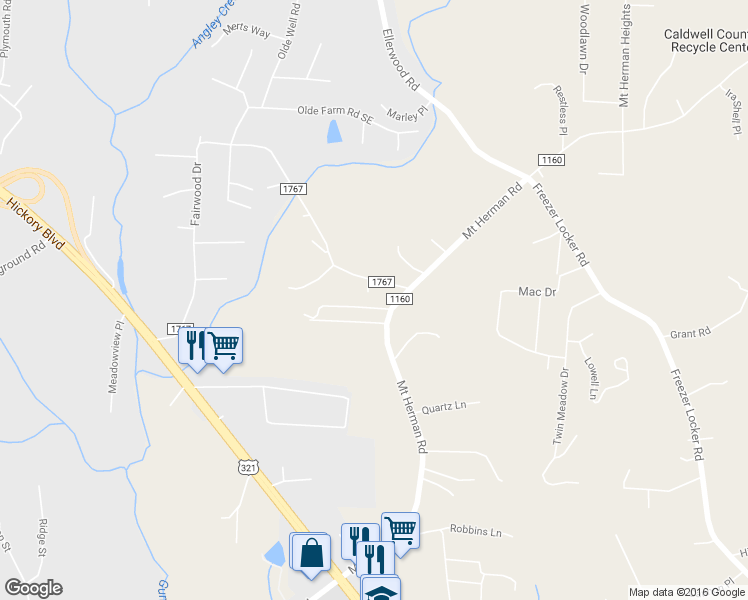 map of restaurants, bars, coffee shops, grocery stores, and more near 2711 Jordan Pl in Hudson