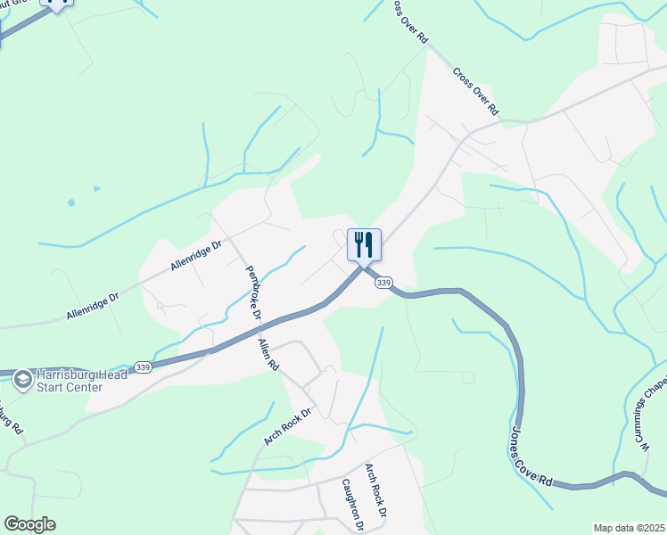 map of restaurants, bars, coffee shops, grocery stores, and more near 304 Forest Hills Drive in Sevierville