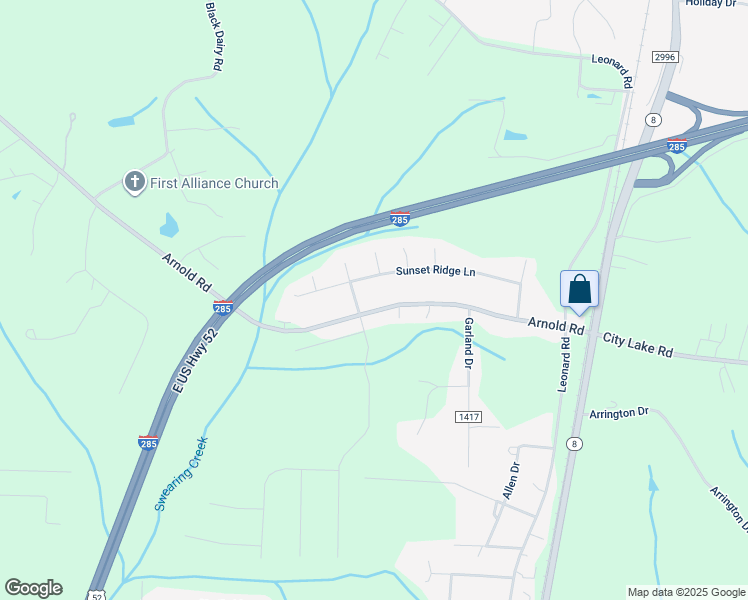 map of restaurants, bars, coffee shops, grocery stores, and more near 620 Arnold Rd in Lexington