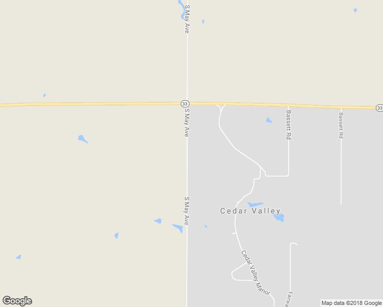 map of restaurants, bars, coffee shops, grocery stores, and more near 1050 South May Avenue in Guthrie