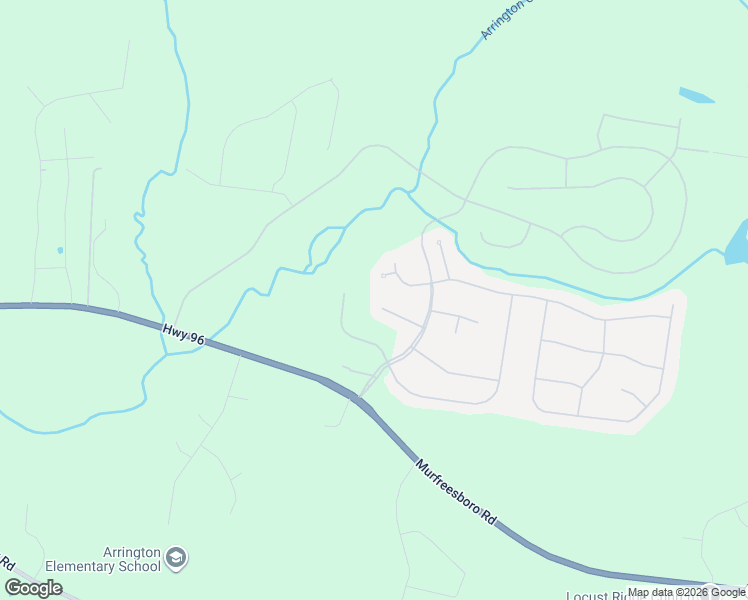map of restaurants, bars, coffee shops, grocery stores, and more near 1521 Registry Row in Arrington