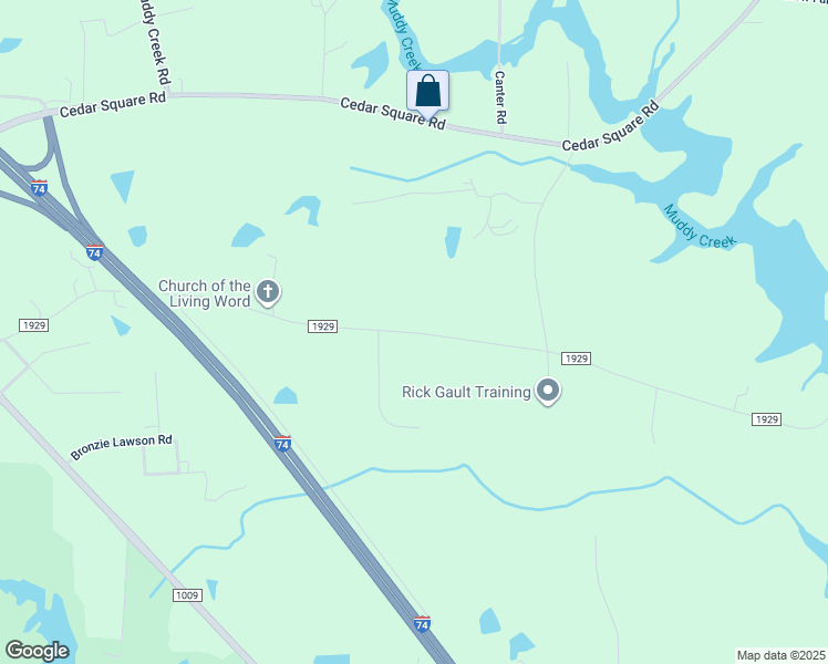 map of restaurants, bars, coffee shops, grocery stores, and more near 2852 Spencer Road in High Point