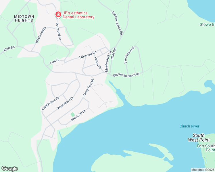 map of restaurants, bars, coffee shops, grocery stores, and more near 109 Rebel Road in Harriman