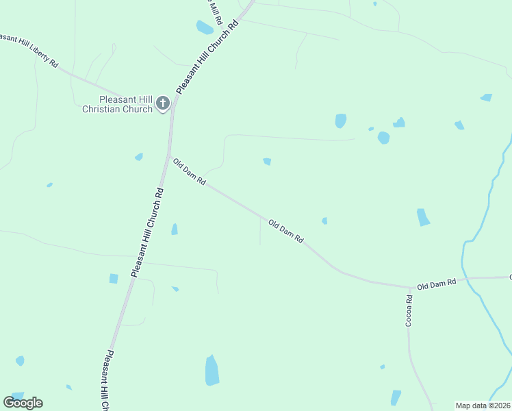 map of restaurants, bars, coffee shops, grocery stores, and more near 1743 Old Dam Road in Liberty