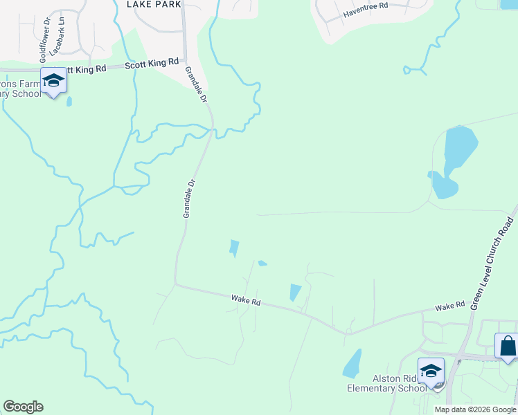 map of restaurants, bars, coffee shops, grocery stores, and more near 165 Lost Lane in Durham