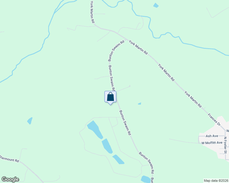 map of restaurants, bars, coffee shops, grocery stores, and more near 4420 Bunton Swaim Road in Liberty