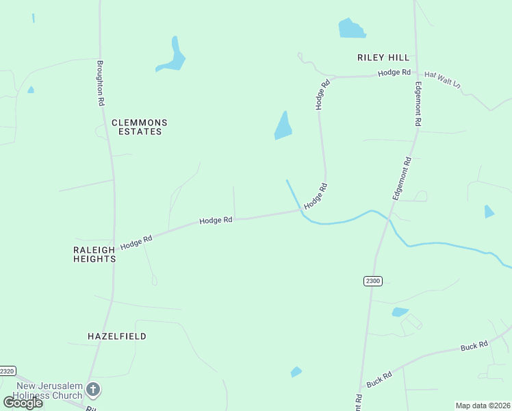 map of restaurants, bars, coffee shops, grocery stores, and more near 6721 Hodge Road in Wendell
