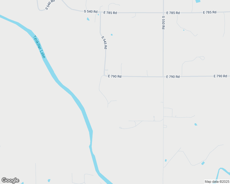 map of restaurants, bars, coffee shops, grocery stores, and more near 21196 South 545 Road in Welling