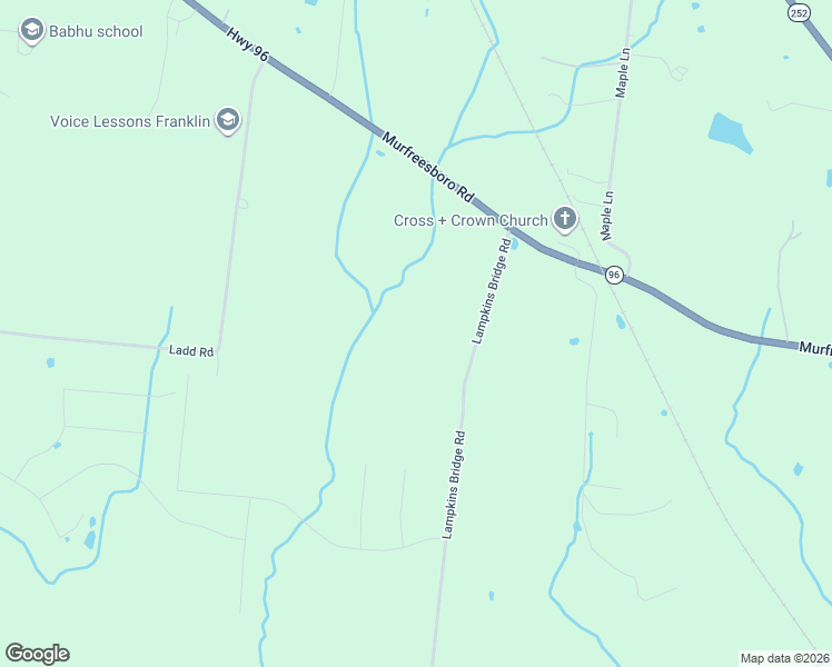 map of restaurants, bars, coffee shops, grocery stores, and more near 6221 Lampkins Bridge Road in College Grove