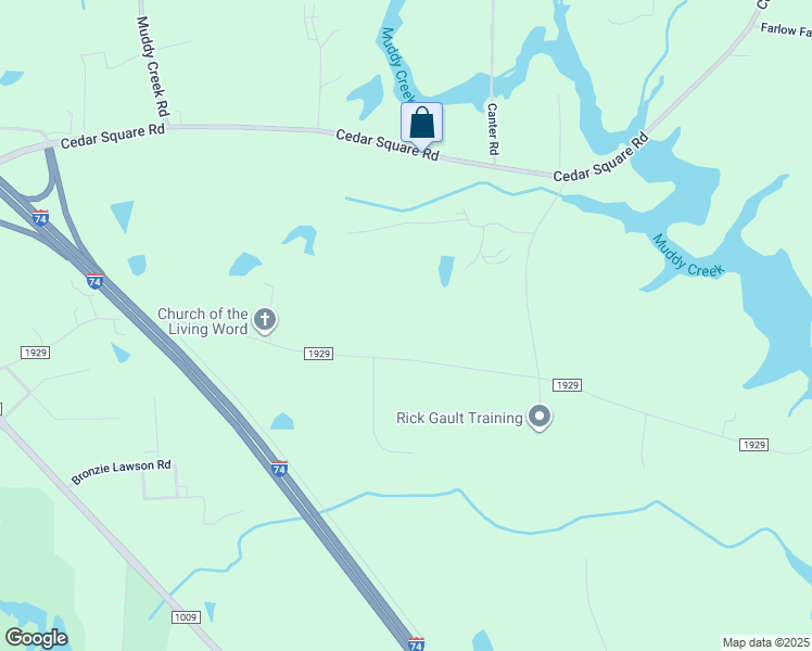 map of restaurants, bars, coffee shops, grocery stores, and more near 2852 Spencer Road in High Point