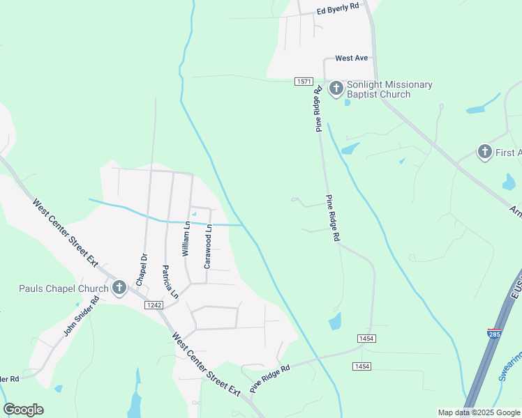 map of restaurants, bars, coffee shops, grocery stores, and more near 1143 Pine Ridge Road in Lexington