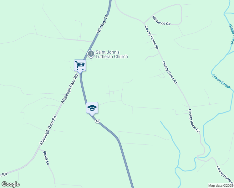 map of restaurants, bars, coffee shops, grocery stores, and more near 58 Saint James Lane in Taylorsville