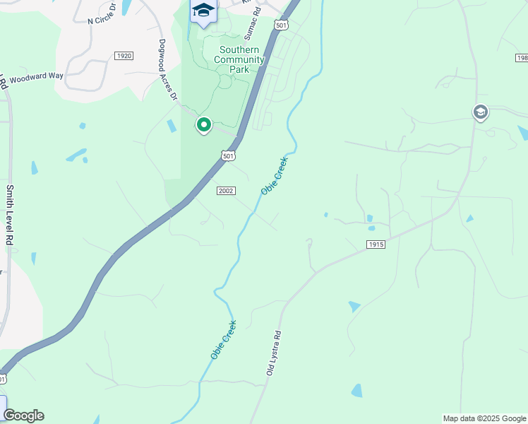 map of restaurants, bars, coffee shops, grocery stores, and more near 1002 State Road 2002 in Chapel Hill