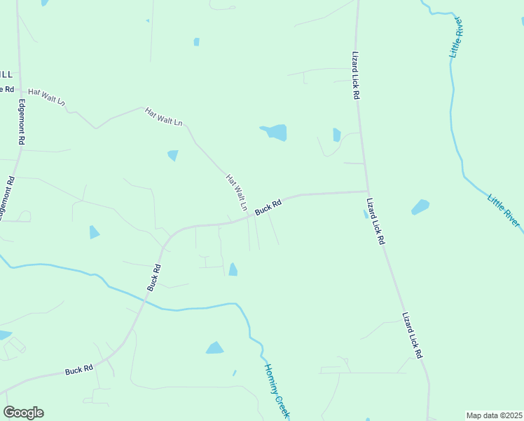 map of restaurants, bars, coffee shops, grocery stores, and more near 7512 Buck Road in Wendell