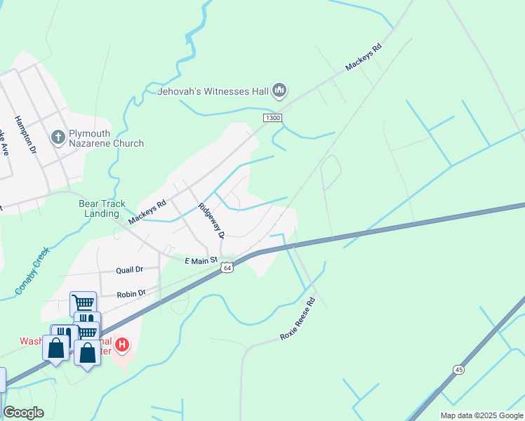 map of restaurants, bars, coffee shops, grocery stores, and more near 124 Bradley Road in Plymouth