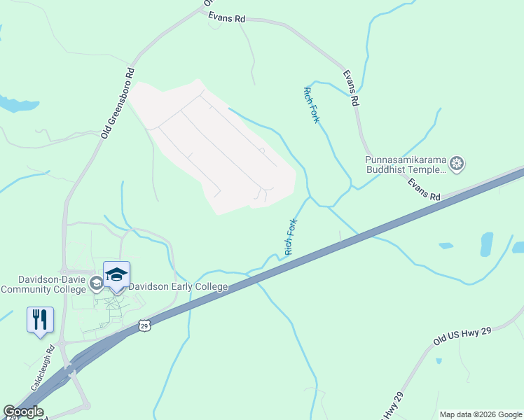map of restaurants, bars, coffee shops, grocery stores, and more near 590 Walker Boulevard in Thomasville