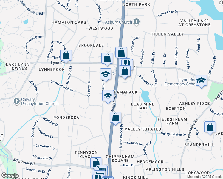 map of restaurants, bars, coffee shops, grocery stores, and more near 6153 Jeffreys Grove School Road in Raleigh